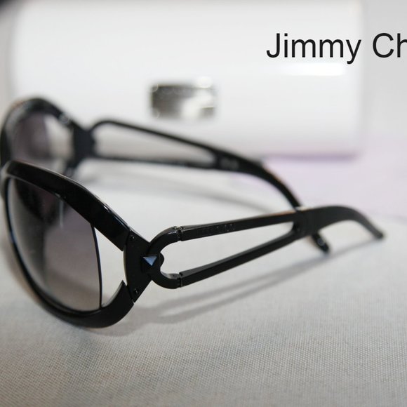 Jimmy Choo black sunglasses Angie's case and cloth - Picture 6 of 6
